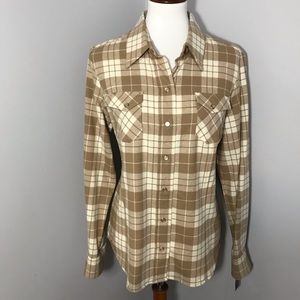 NWT Pendleton wool plaid snap button western shirt